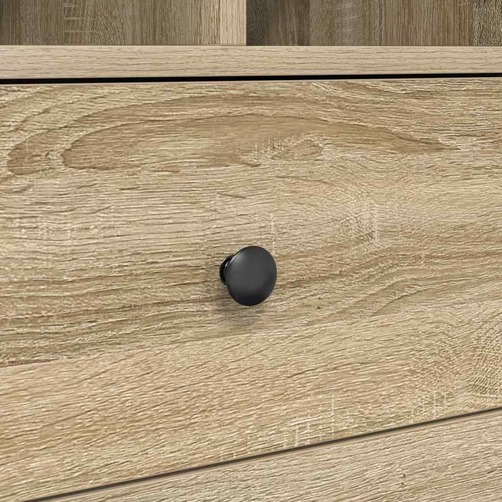 Desk with Storage 2 pcs Sonoma Oak 45.5 x 34 x 127 cm