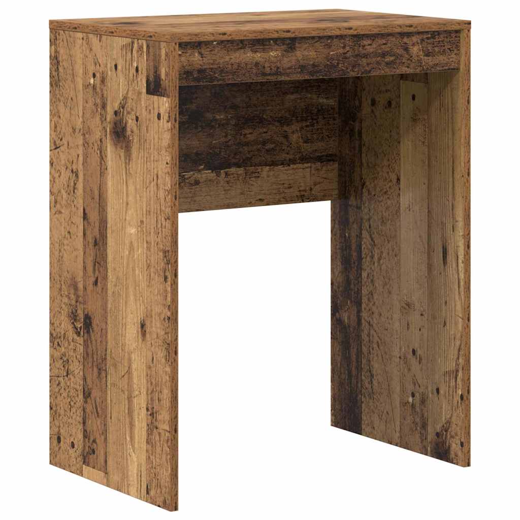 Desk with Storage with Drawer 2 pcs Old Wood 45.5 x 34 x 127 cm