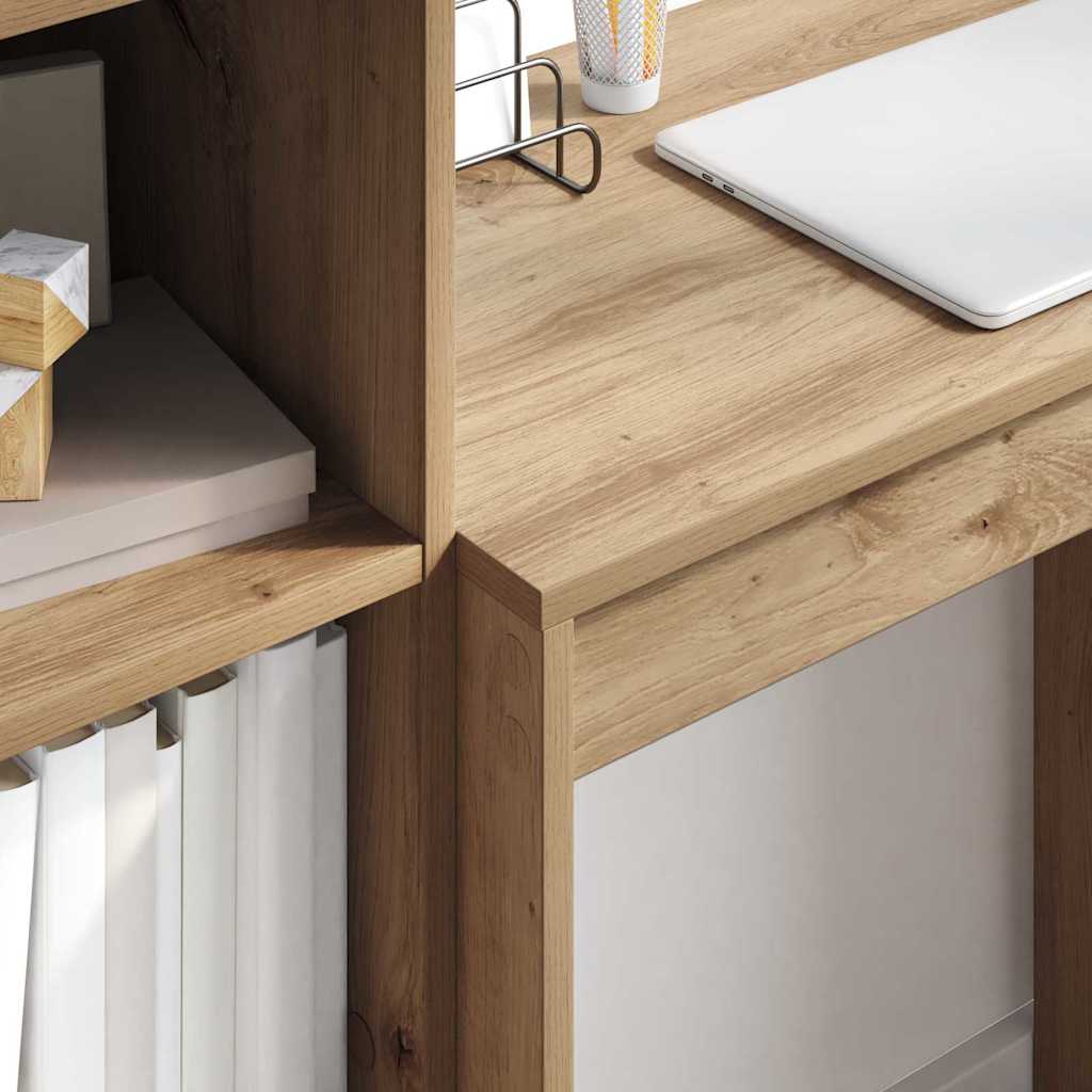 Desk with Storage 2 pcs Artisan oak 45.5 x 34 x 127 cm