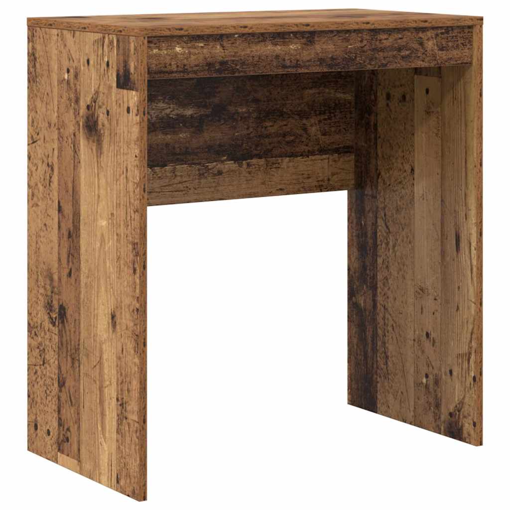 Desk with Storage with Drawer 2 pcs Old Wood 70 x 40 x 76 cm