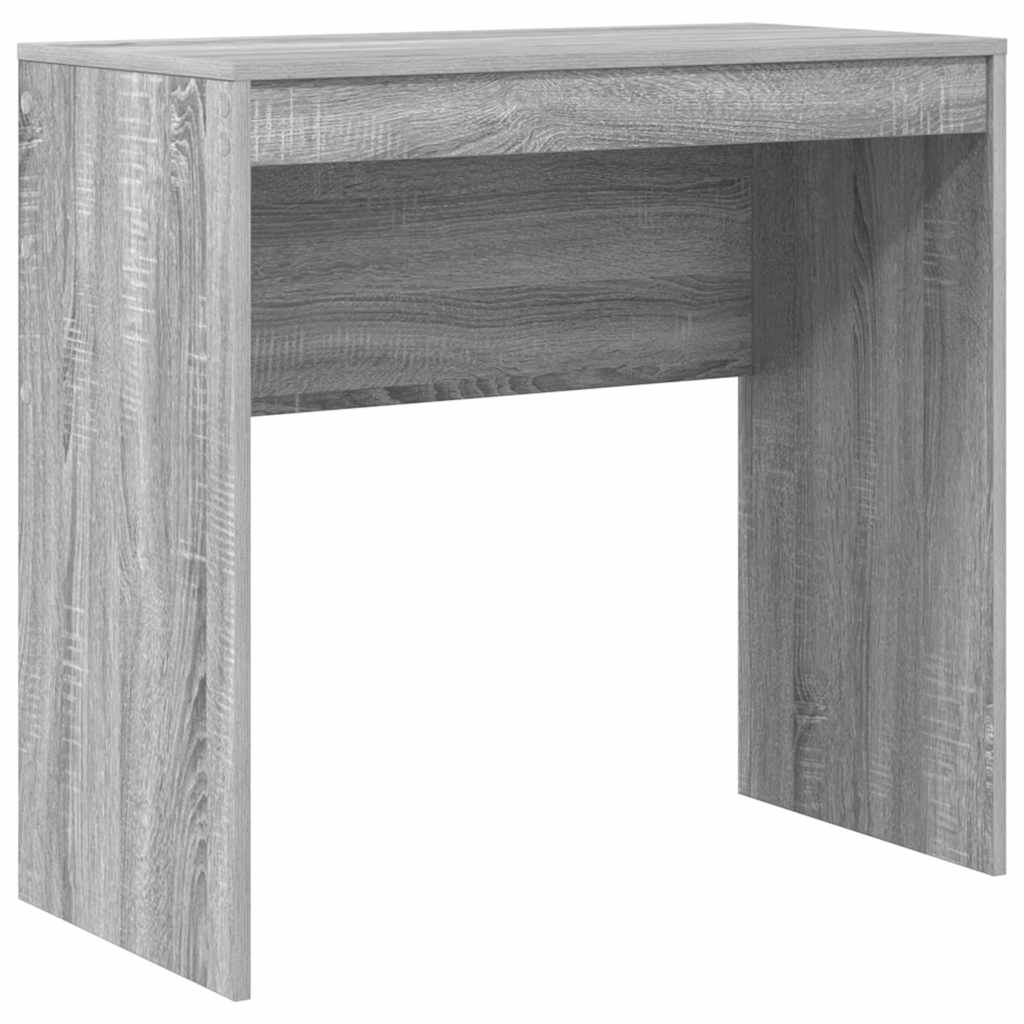 Desk with Storage with Drawer 2 pcs Grey sonoma 80 x 40 x 76 cm