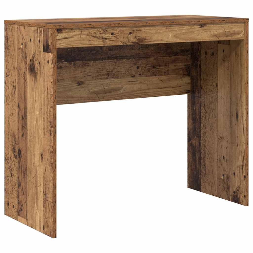 Desk with Storage with Drawer 2 pcs Old Wood 90 x 40 x 76 cm