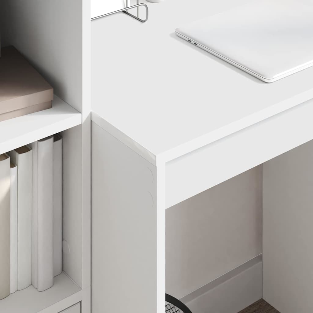 Desk with Storage 2 pcs White 70 x 50 x 76 cm Engineered wood