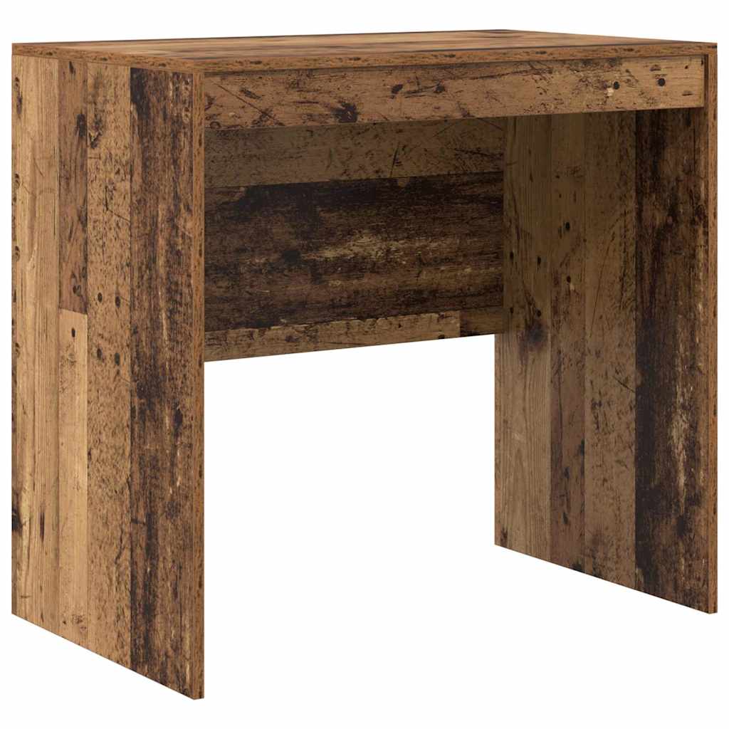Desk with Storage with Drawer 2 pcs Old Wood 80 x 50 x 76 cm