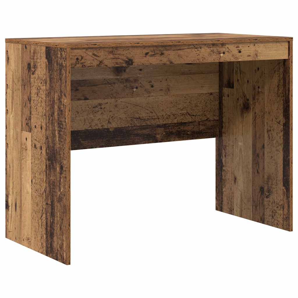 Desk with Storage with Drawer 2 pcs Old Wood 100 x 50 x 76 cm