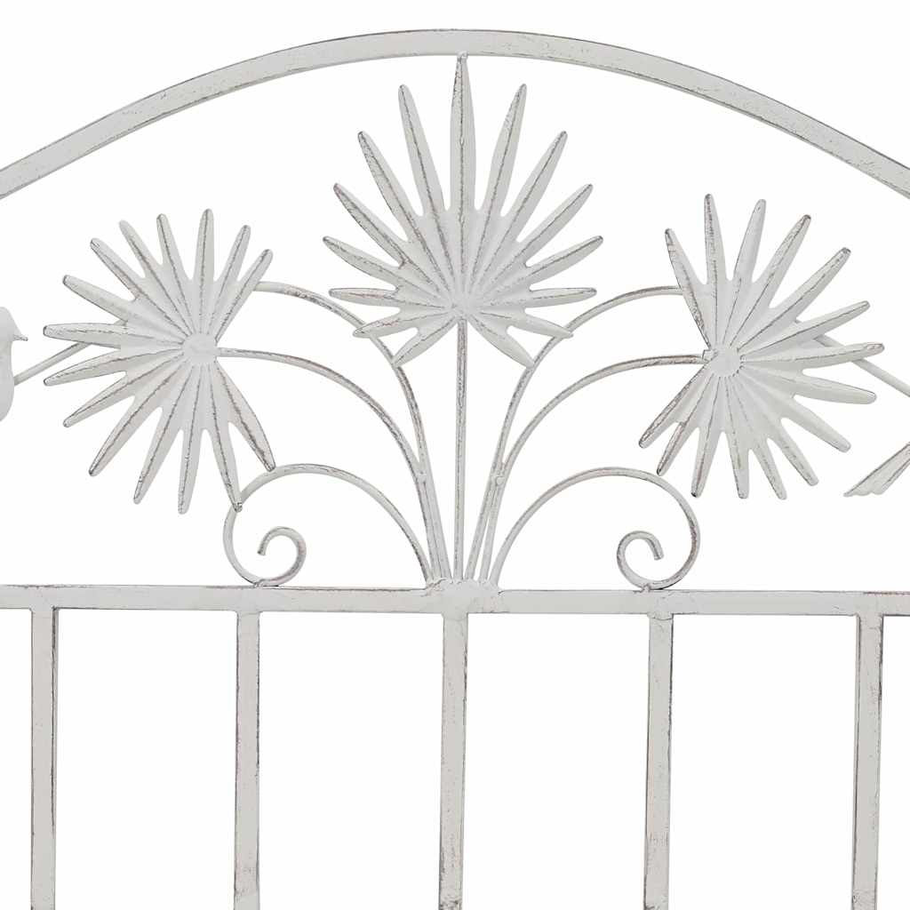 Garden Bench White 104 x 54 x 93cm Steel
