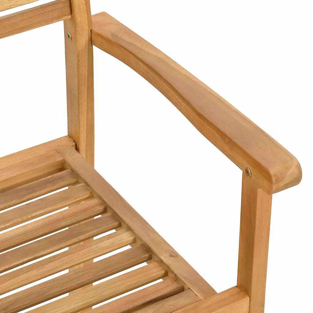 Garden Stacking Chairs 2 pcs Brown 55.5 x 55.5 x 90 cm