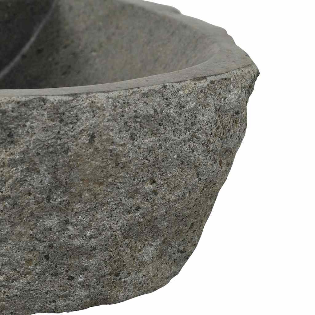Wall Hung Basin Grey (30-37) x (25-30) x 12 cm River stone