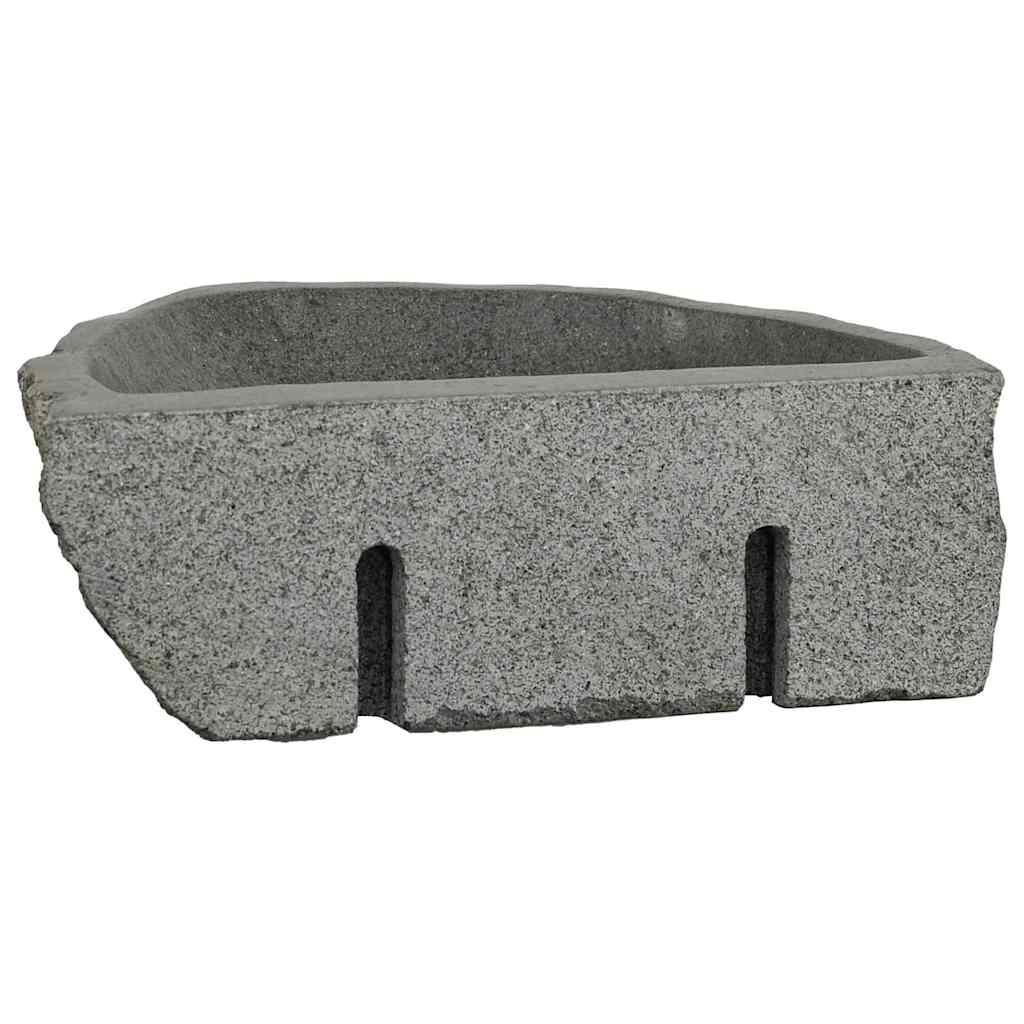 Wall Hung Basin Grey (30-37) x (25-30) x 12 cm River stone