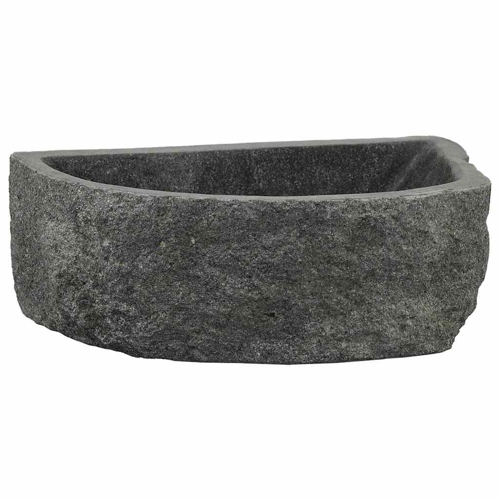 Wall Hung Basin Grey (38-45) x (30-35) x 15 cm River stone