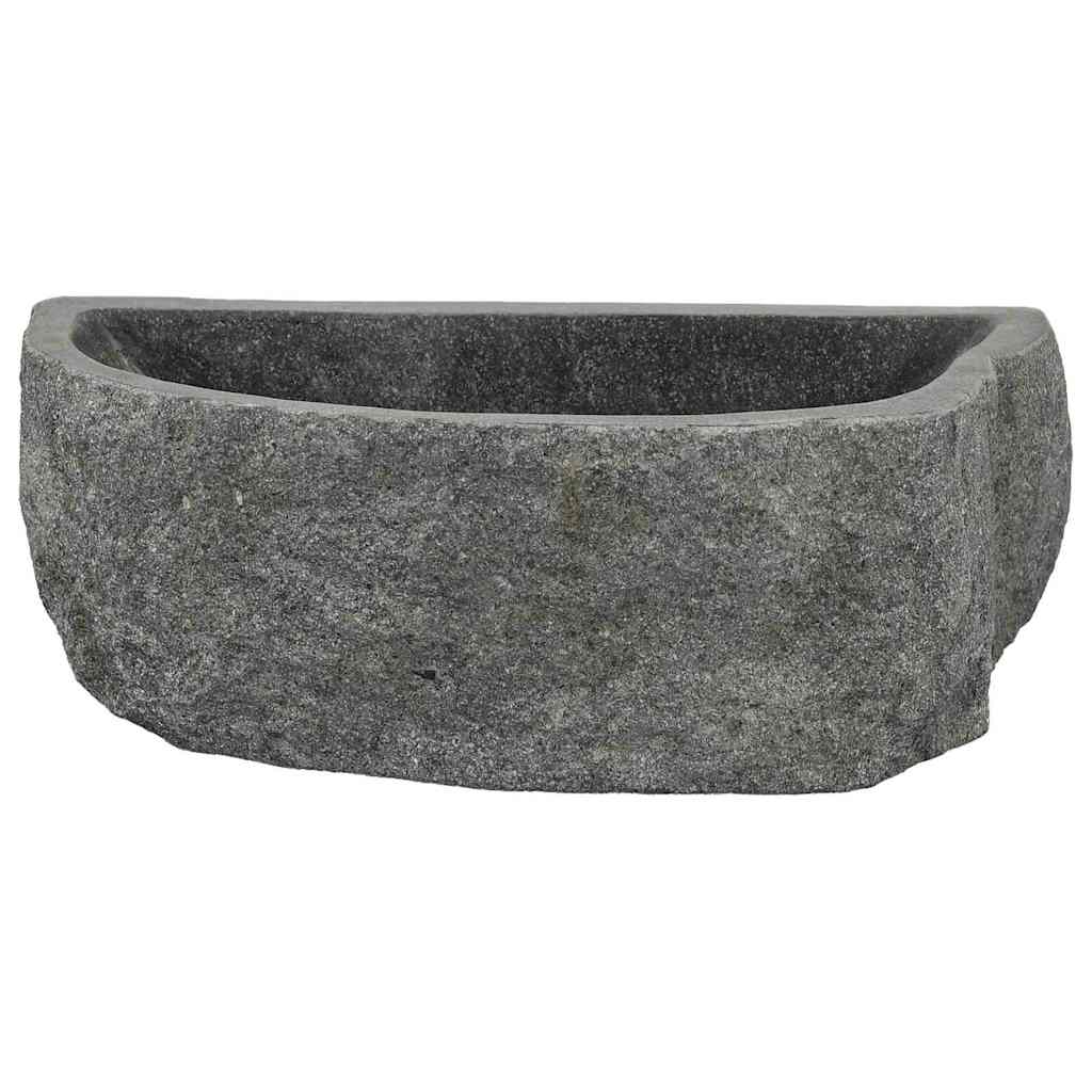 Wall Hung Basin Grey (38-45) x (30-35) x 15 cm River stone