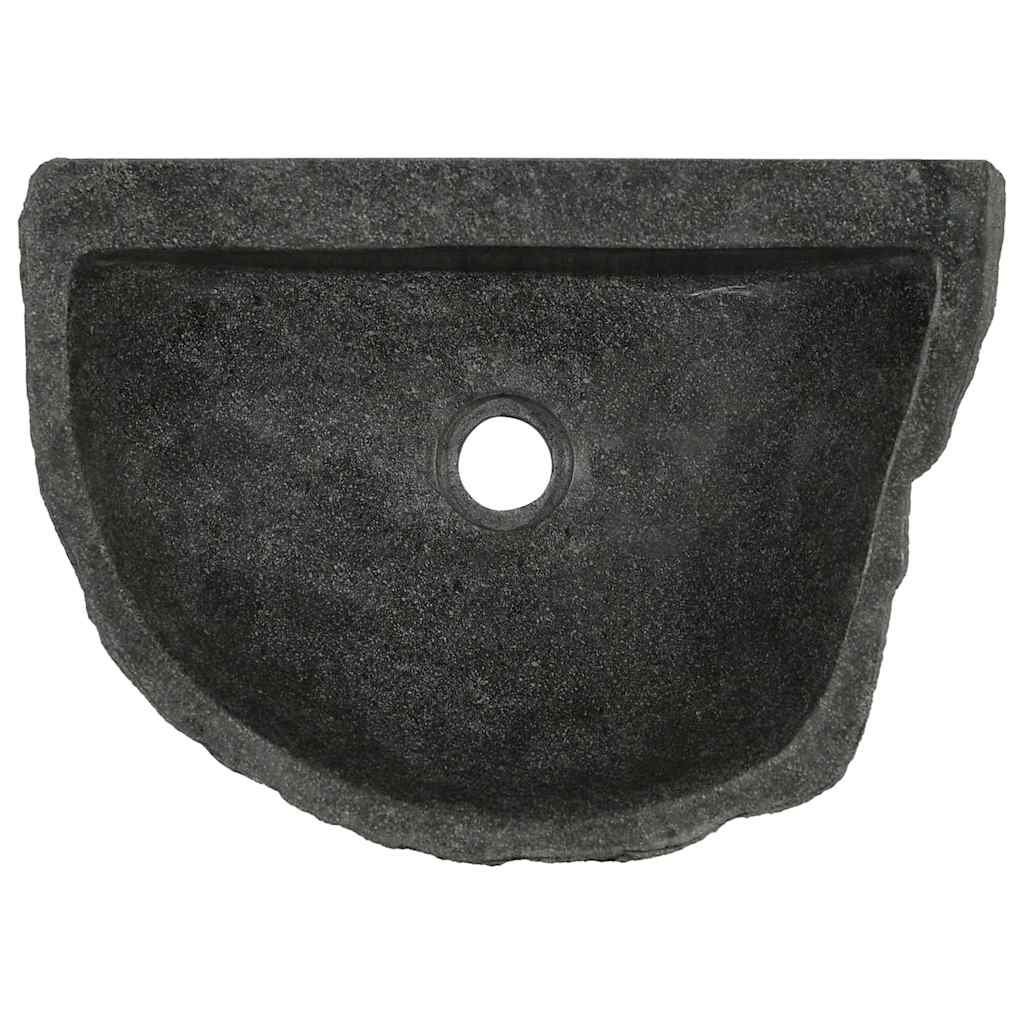 Wall Hung Basin Grey (38-45) x (30-35) x 15 cm River stone