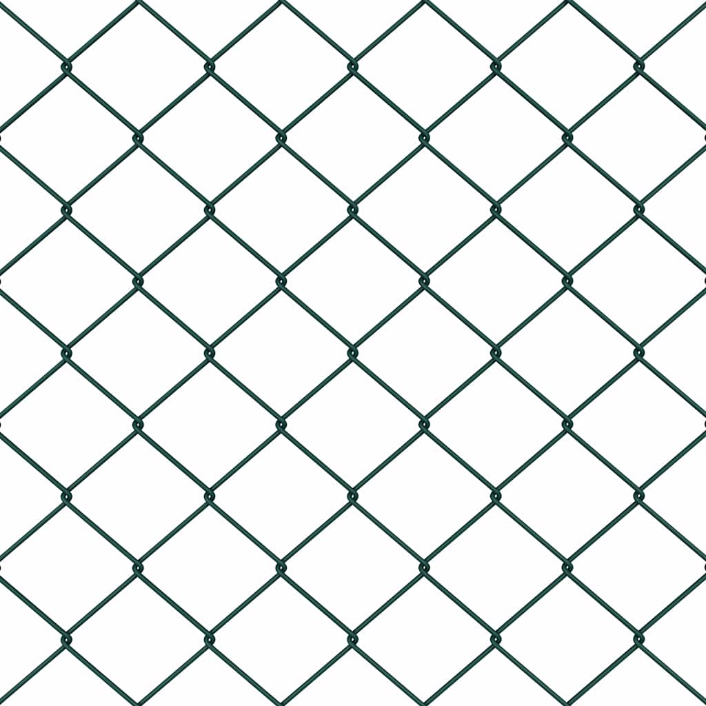 Chain Link Fence Green 25 x 0.4 m Steel