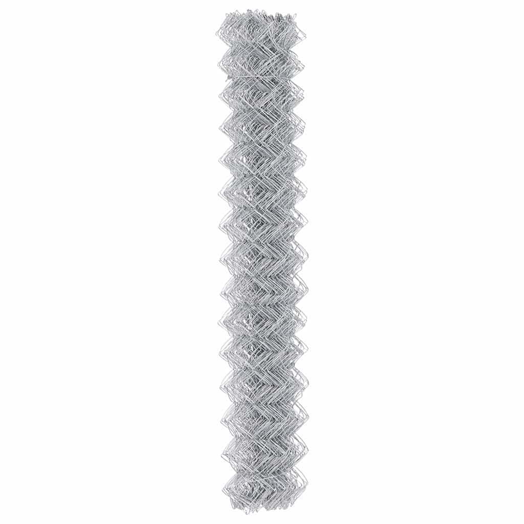 Chain Link Fence Silver 10 x 1.6 m Galvanised steel