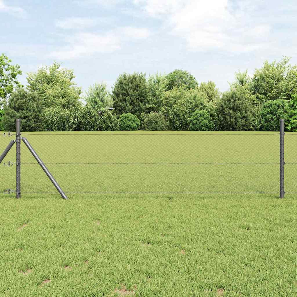 Hexagon Fence Grey 0.4 x 50 m Steel