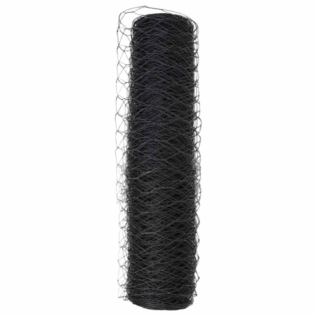 Hexagon Fence Grey 0.6 x 50 m Steel