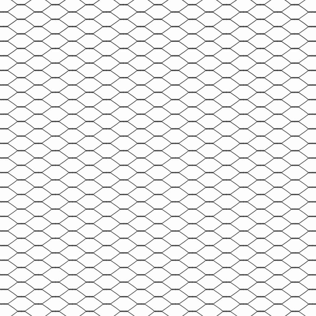 Hexagon Fence Grey 1 x 100 m Steel