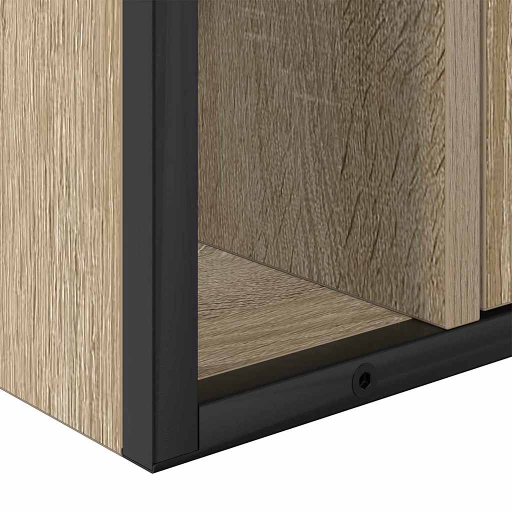 Bathroom Furniture Set with Shelf 2 pcs Brown 60 x 30 x 60 cm