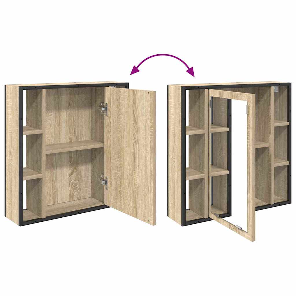 Bathroom Furniture Set with Shelf 2 pcs Brown 60 x 30 x 60 cm