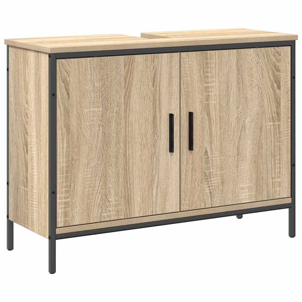 Bathroom Furniture Set with Shelf 3 pcs Brown 60 x 30 x 60 cm