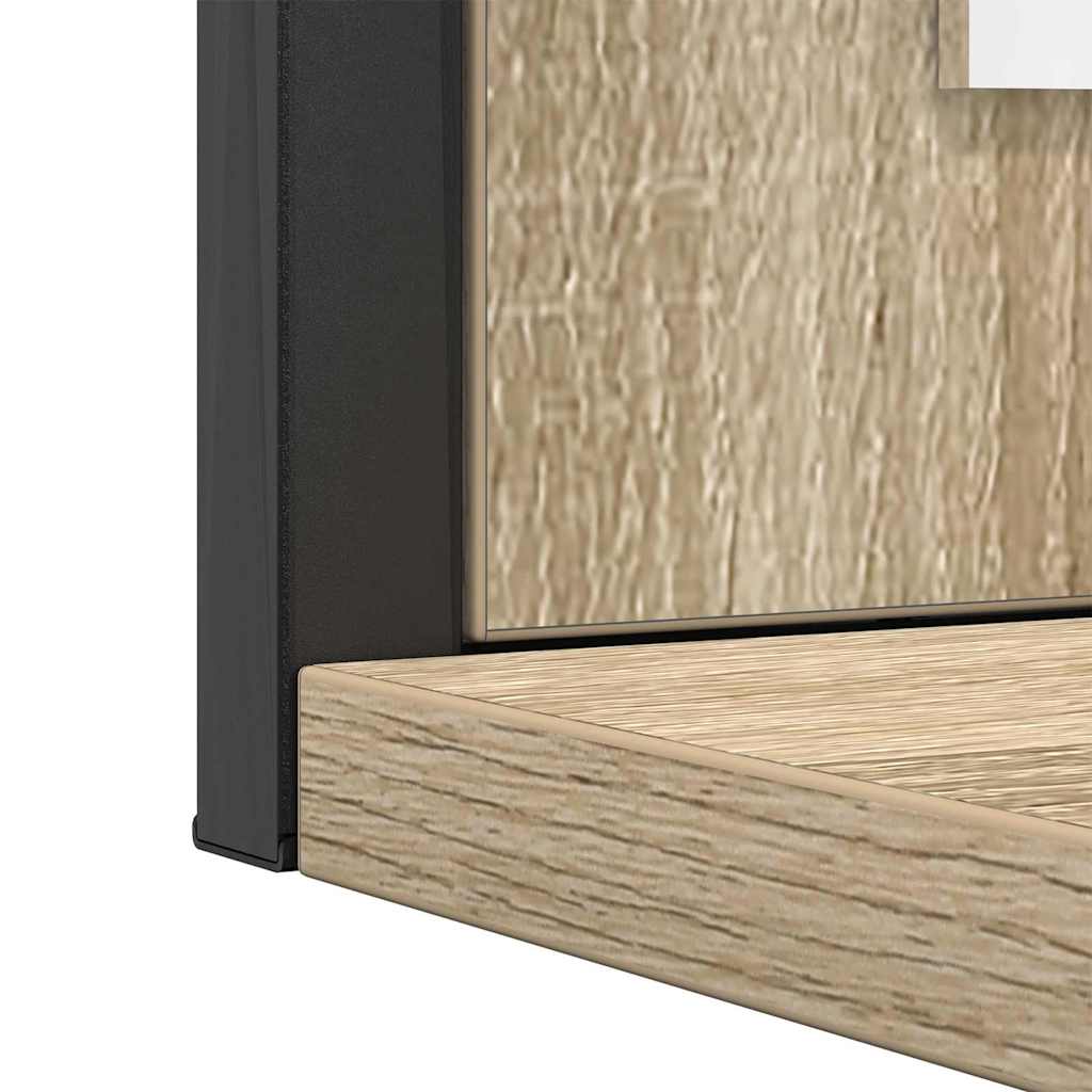Bathroom Furniture Set with Door 3 pcs Brown 33 x 33 x 120.5 cm