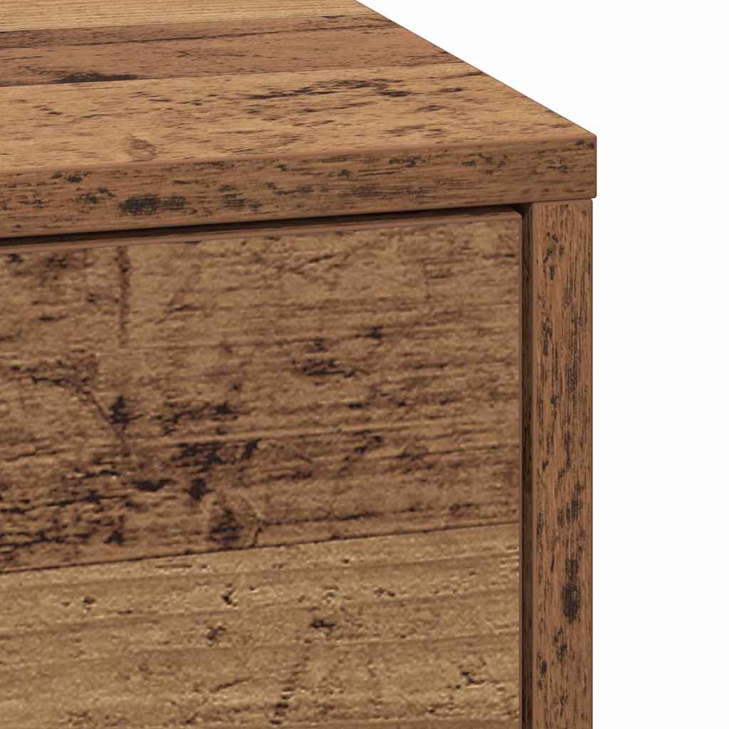 Bedside Cabinet with Old wood 38 x 34 x 61 cm Engineered wood