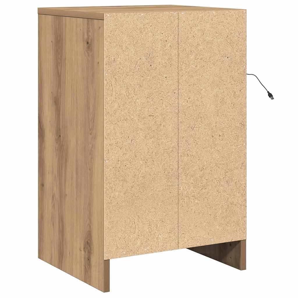 Bedside Cabinet Artisan oak 38 x 34 x 61 cm Engineered wood