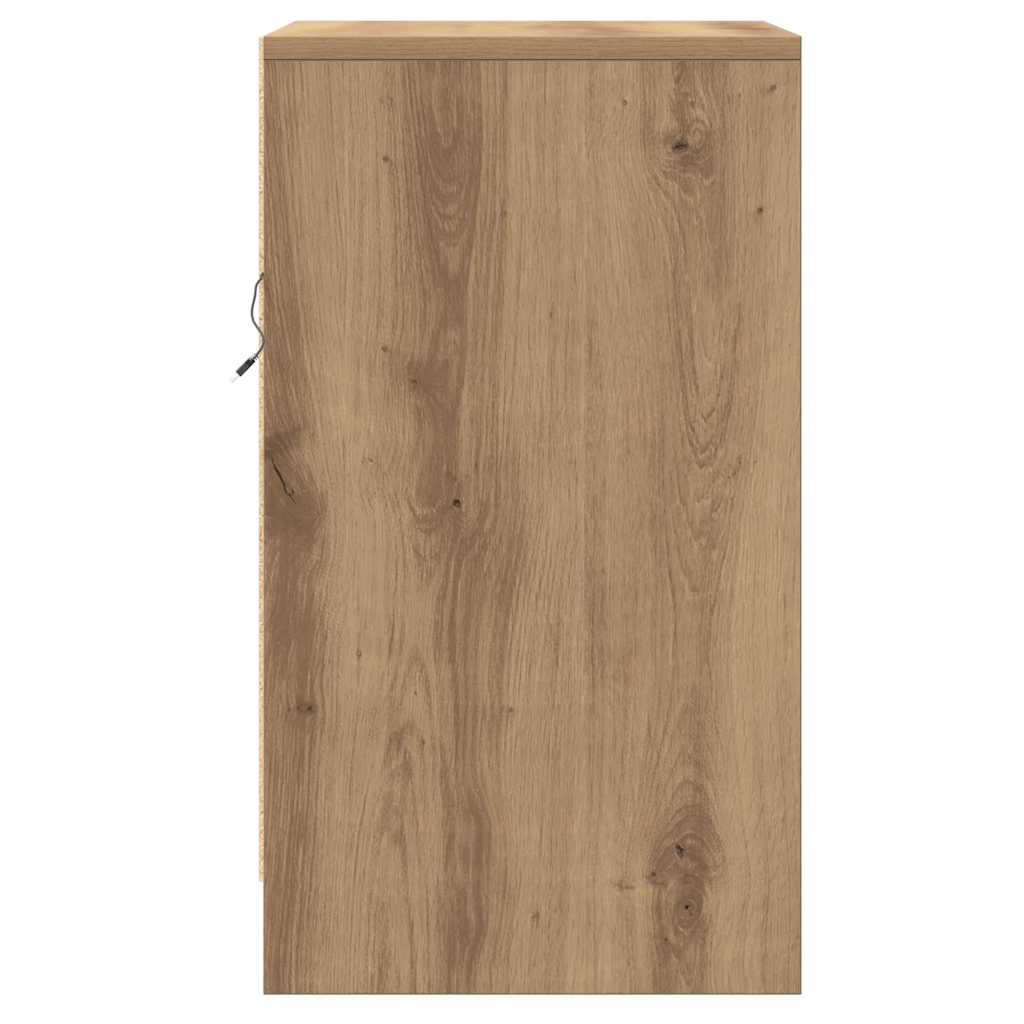 Bedside Cabinet Artisan oak 38 x 34 x 61 cm Engineered wood