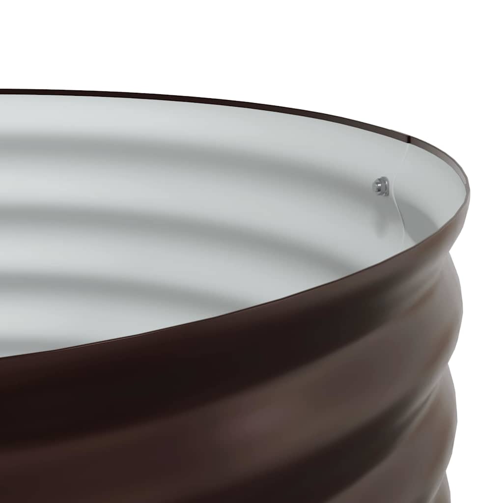 Garden Raised Bed Brown 80 x 80 x 81 cm Steel