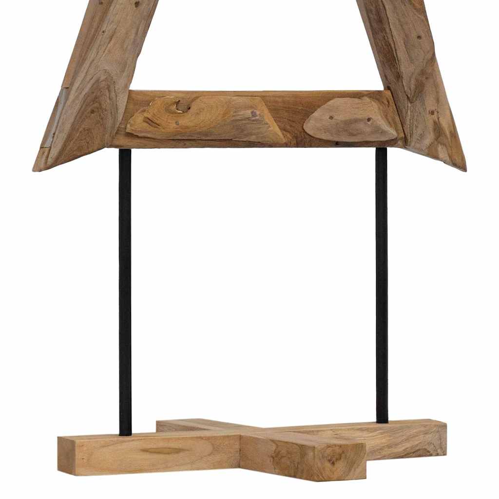 Christmas Tree with Stand Brown 150 cm Solid teak wood