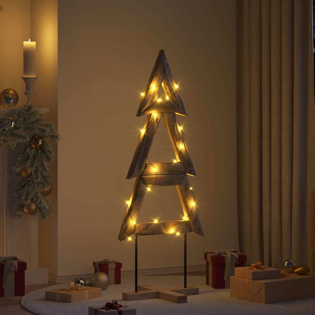 Christmas Tree with Stand Brown 150 cm Solid teak wood