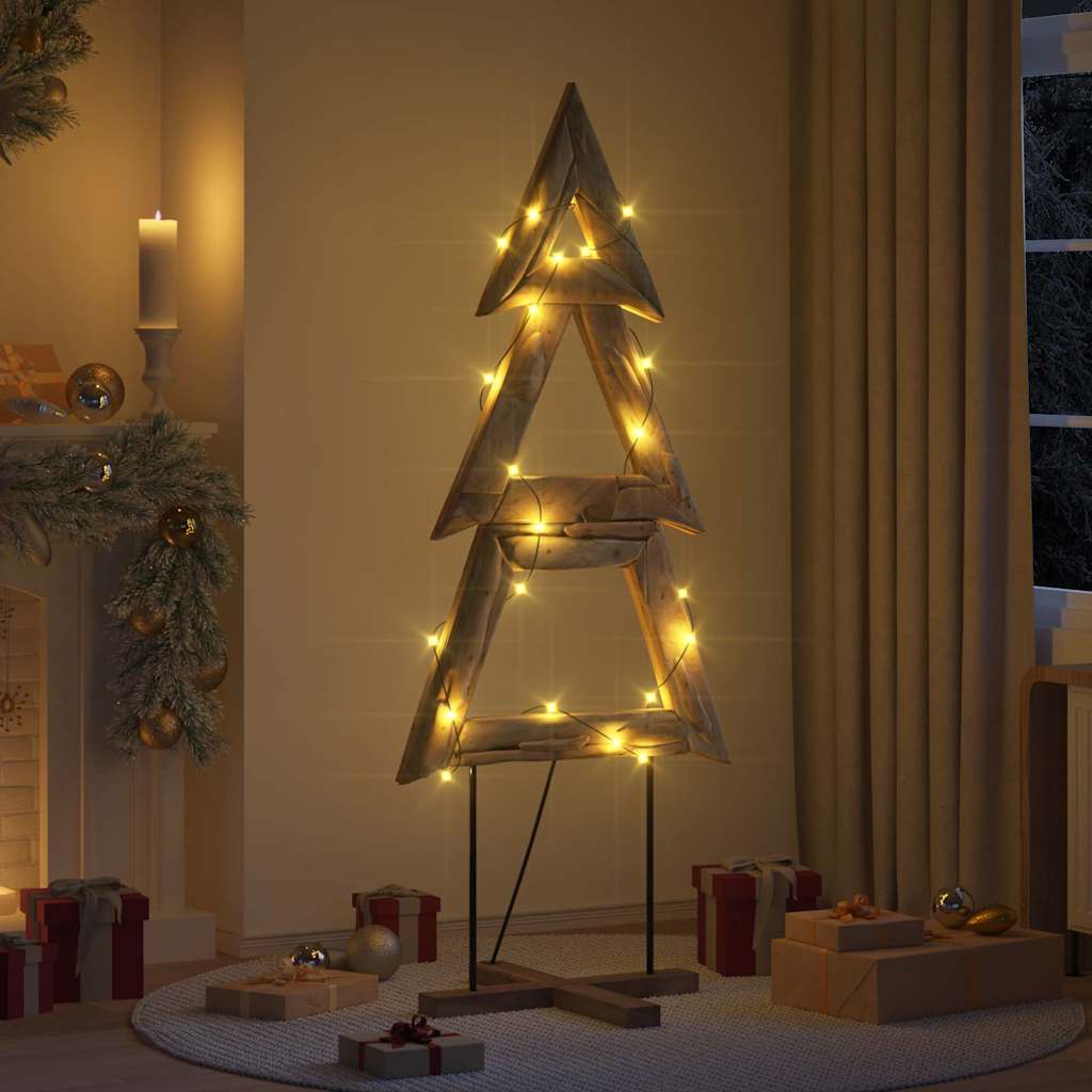 Christmas Tree with Stand Brown 180 cm Solid teak wood