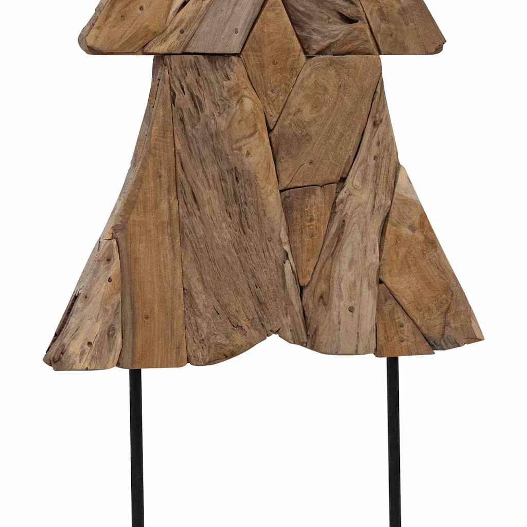 Christmas Tree with Stand Brown 150 cm Solid teak wood