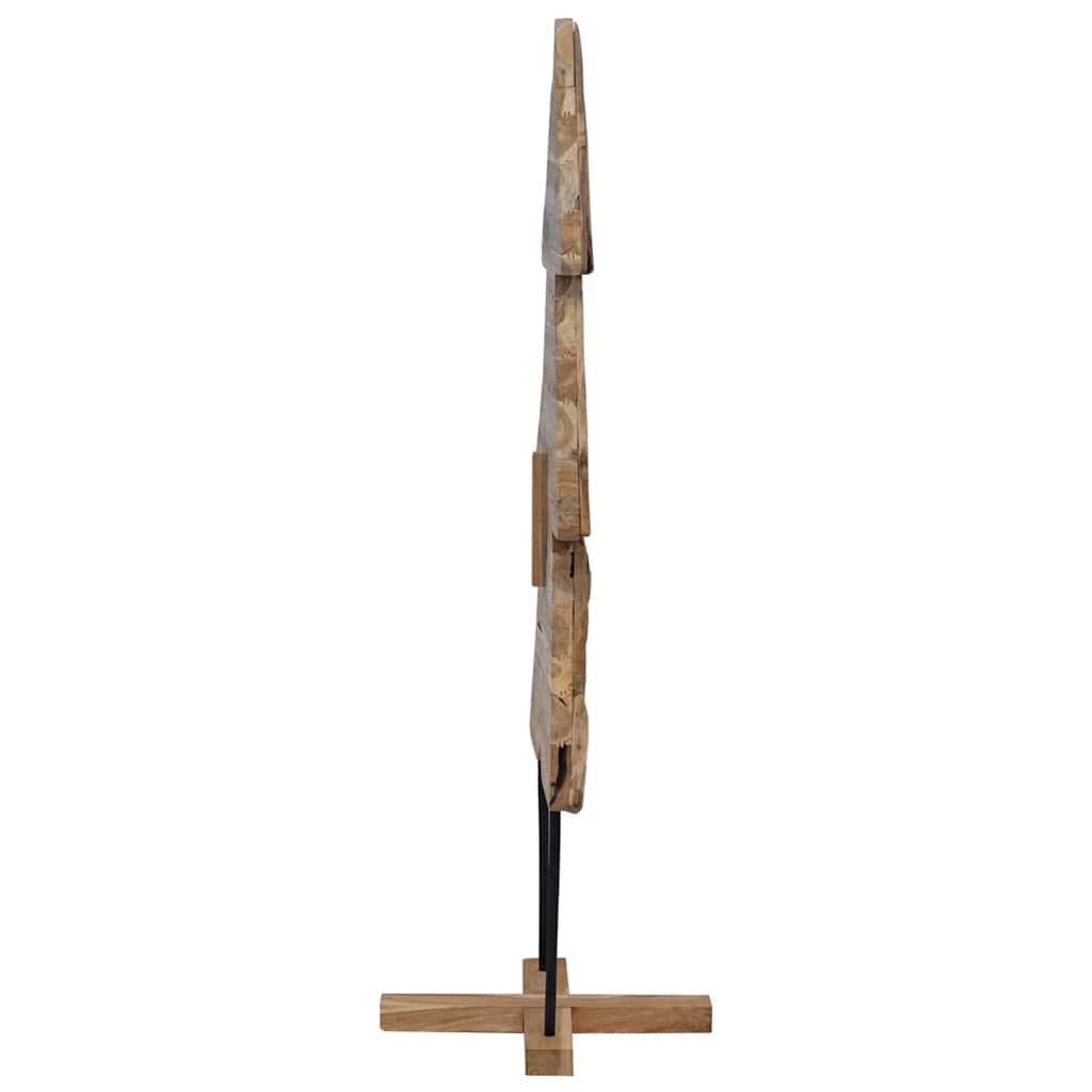 Christmas Tree with Stand Brown 150 cm Solid teak wood