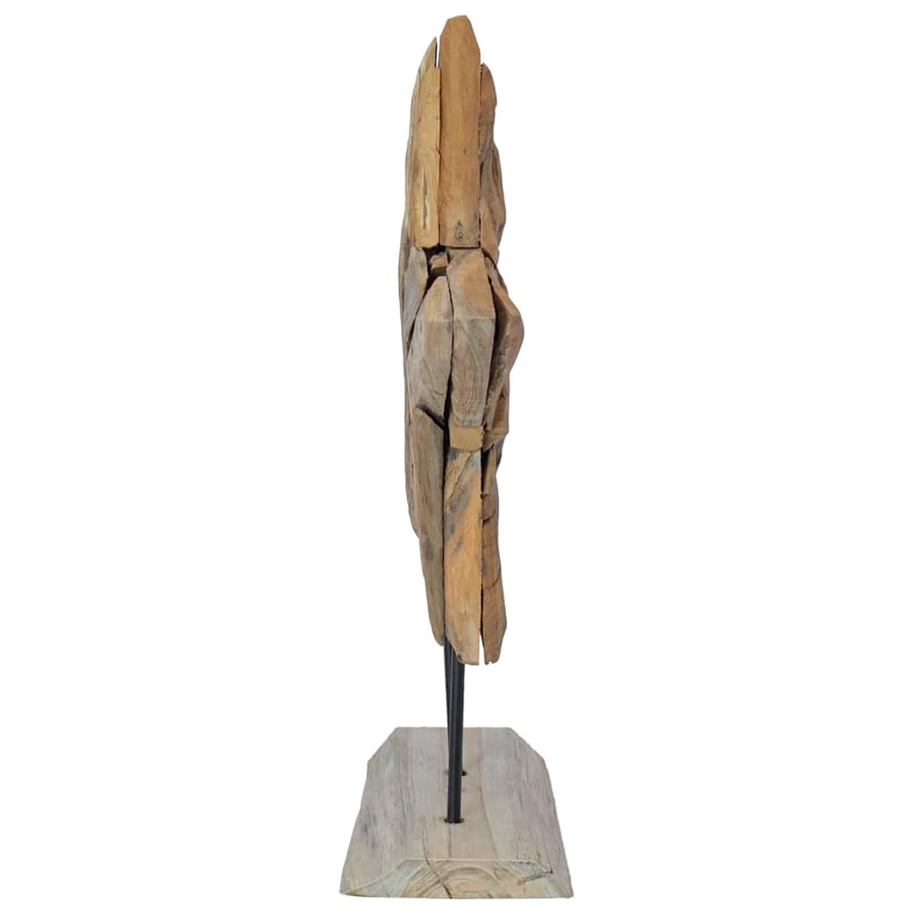 Christmas Star Brown 45 x 5 x 60 cm Solid Teak Wood