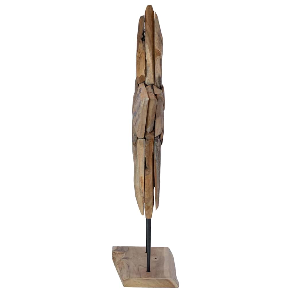 Christmas Star Brown 60 x 5 x 75 cm Solid Teak Wood