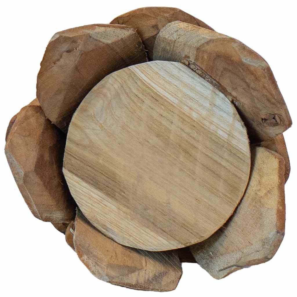 Christmas Tree with Stand Brown 50 cm Solid teak wood