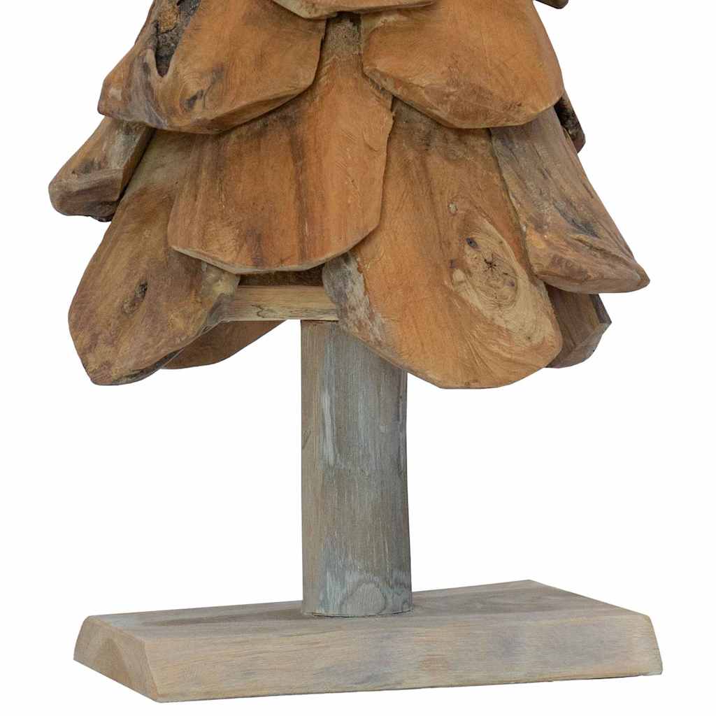 Christmas Tree with Stand Brown 60 cm Solid teak wood