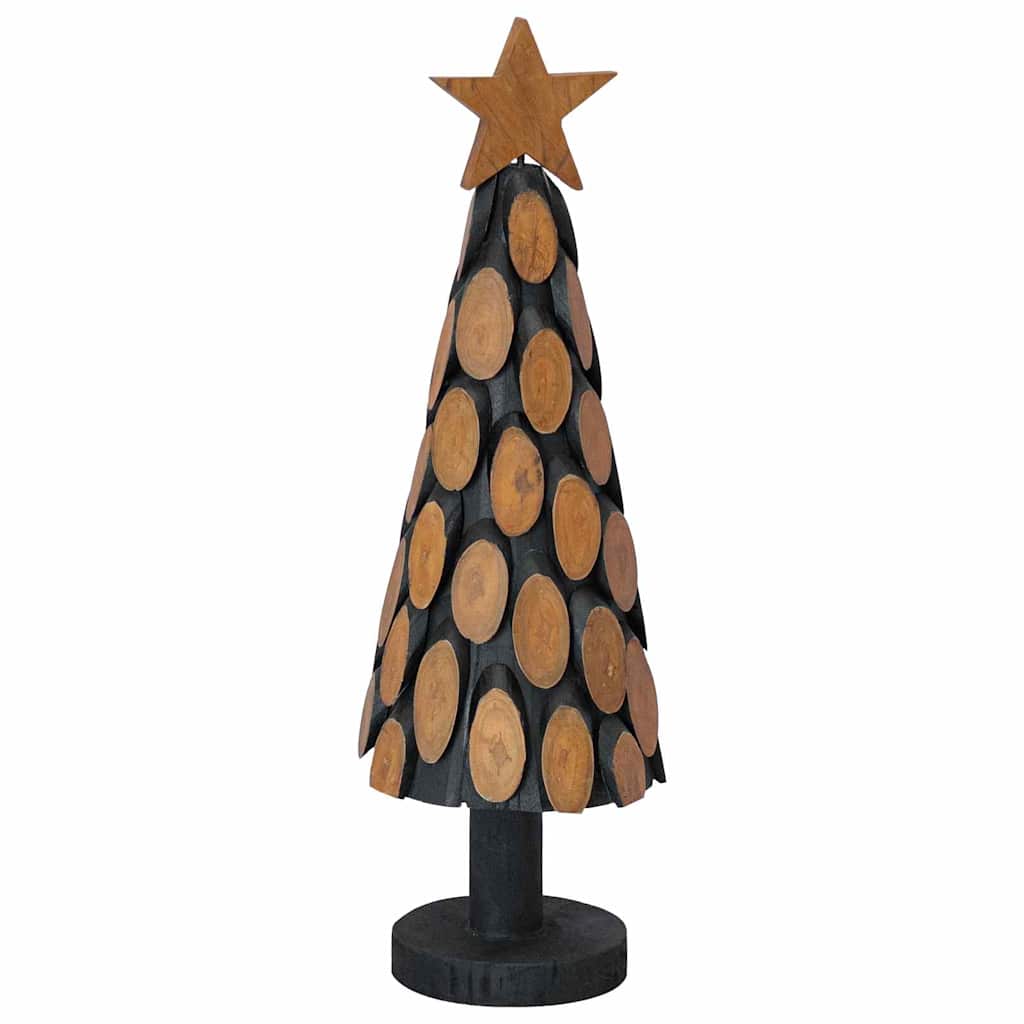 Christmas Tree with Stand Brown 60 cm Solid teak wood