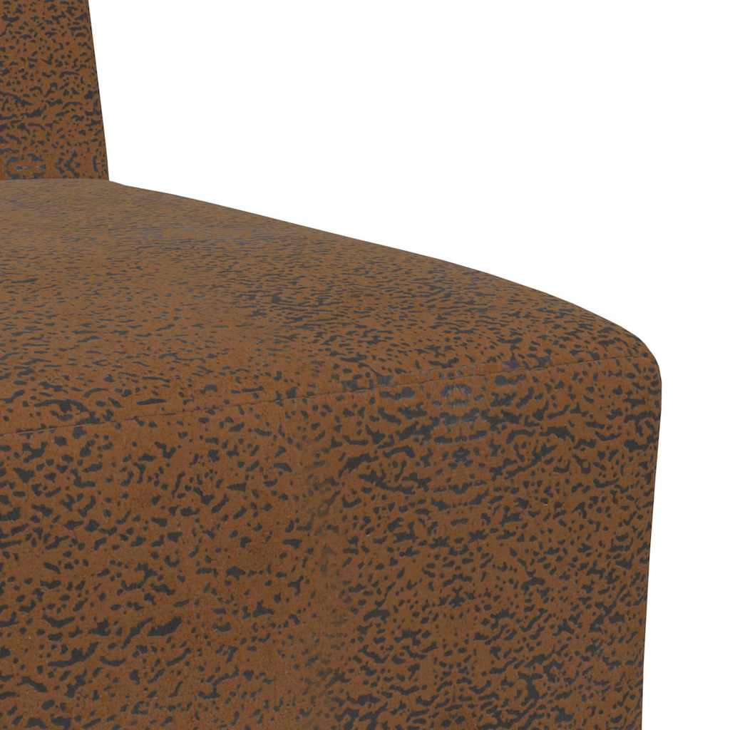 Sofa Chair 3 pcs Brown 55 x 74 x 82 cm Faux suede leather