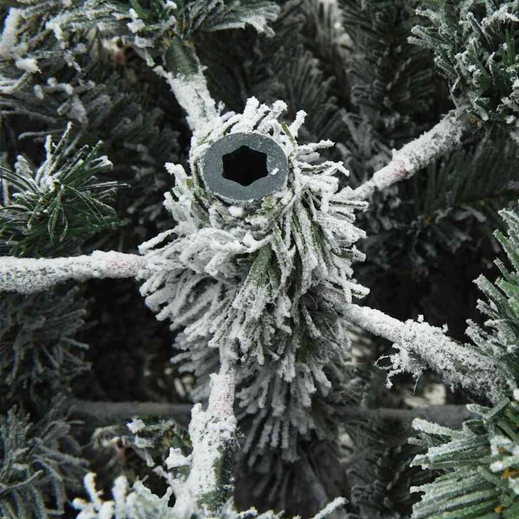 Artificial Hinged Christmas Tree Snow Flocked White 180 cm
