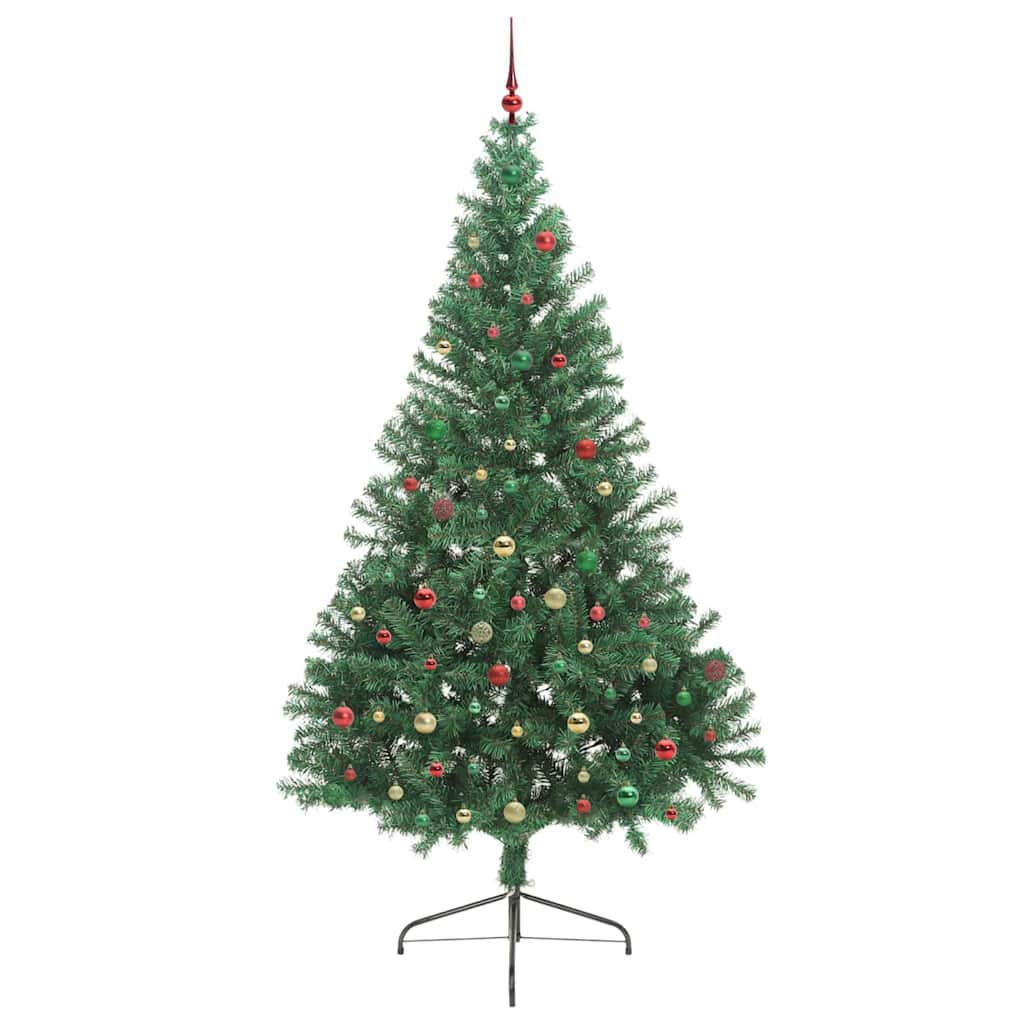 Artificial Pre-lit Christmas Tree Green 240 cm PVC
