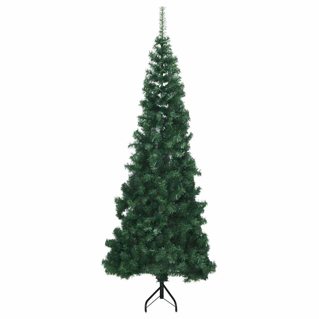 Corner Artificial Christmas Tree Green 180 cm PVC and Metal