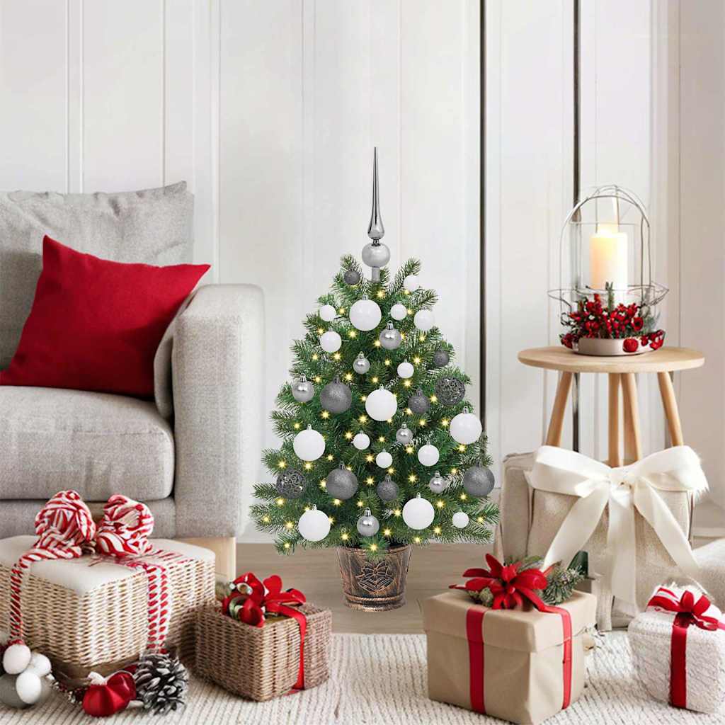 Artificial Christmas Tree with 150 LEDs Green 65 cm PE and PVC