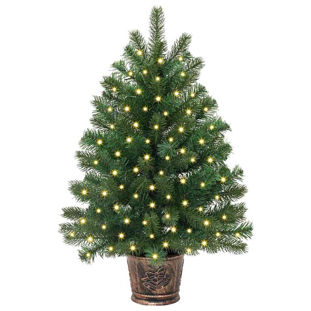 Artificial Christmas Tree with 150 LEDs Green 95 cm PE and PVC