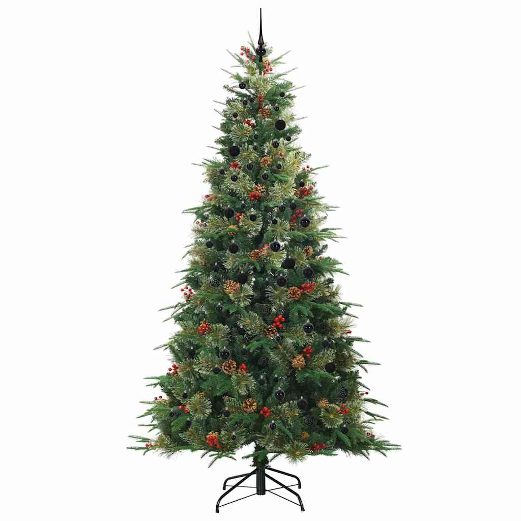 Artificial Hinged Christmas Tree Green 240 cm PE and PVC