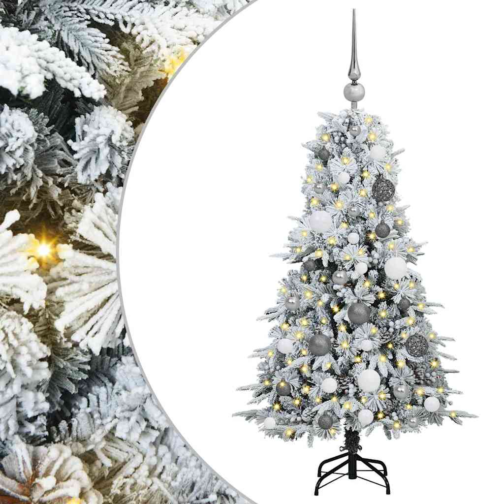 Artificial Hinged Christmas Tree Green 120 cm PE and PVC