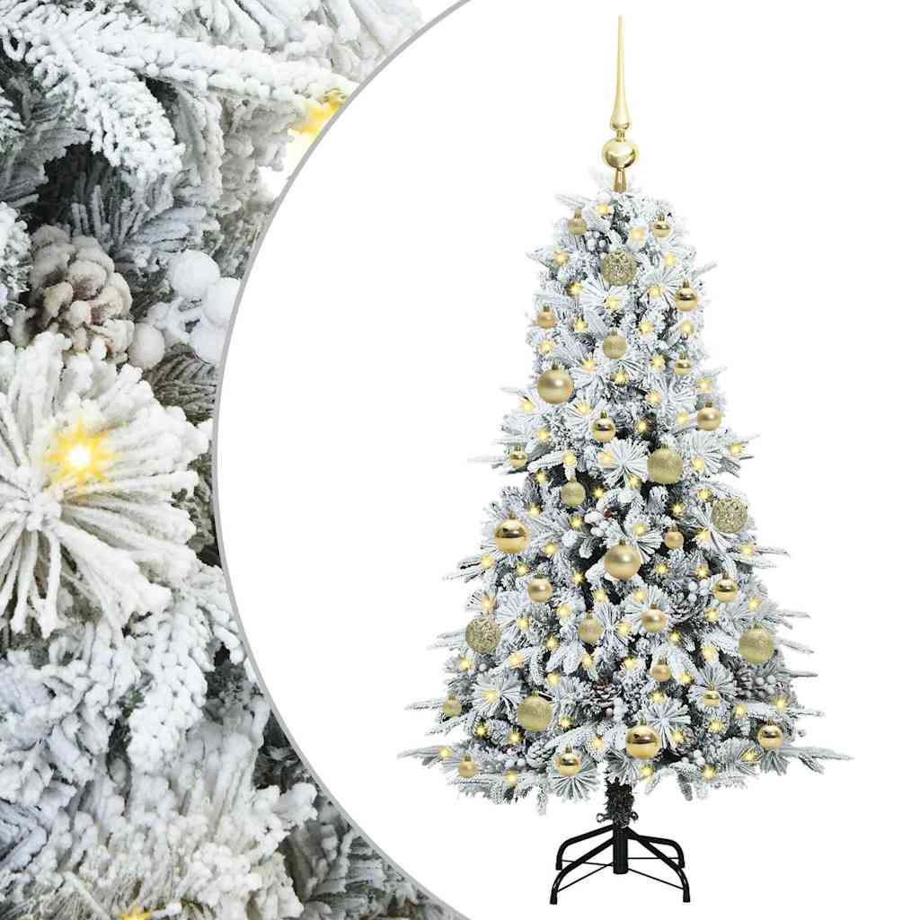 Artificial Hinged Christmas Tree Green 120 cm PE and PVC