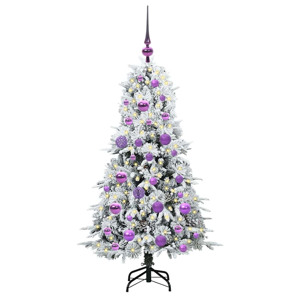 Artificial Hinged Christmas Tree Green 120 cm PE and PVC