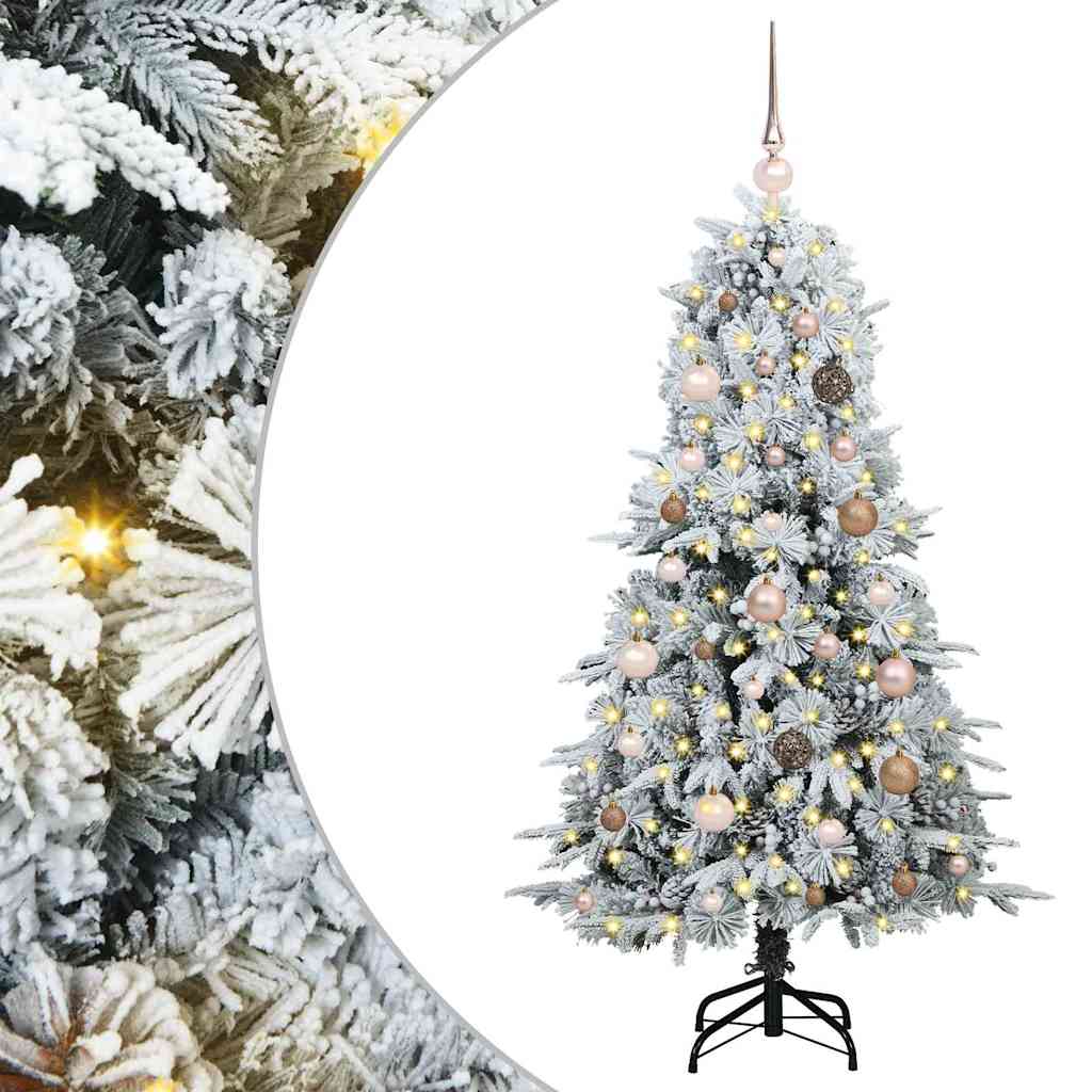 Artificial Hinged Christmas Tree Green 150 cm PE and PVC